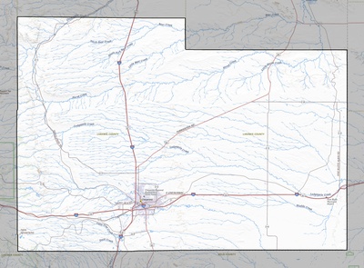 Laramie County WY USGS topo map