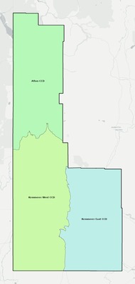 Lincoln County WY townships and subdivisions map