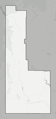 Lincoln County WY county basemap context