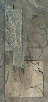 Lincoln County WY USGS imagery and topo map