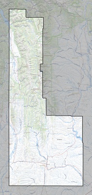 Lincoln County WY USGS topo map