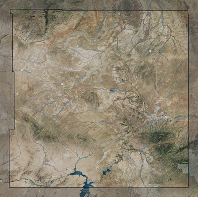 Natrona County WY USGS imagery and topo map