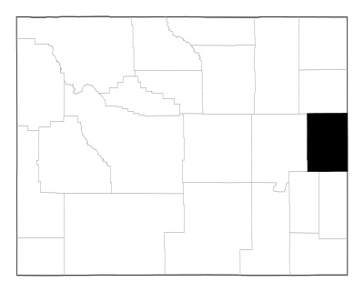 Niobrara County in Wyoming