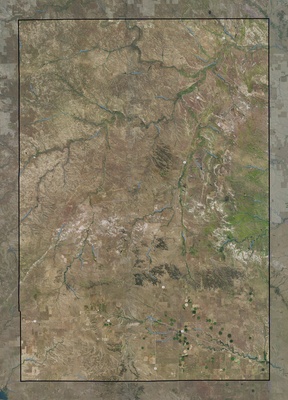Niobrara County WY USGS imagery and topo map