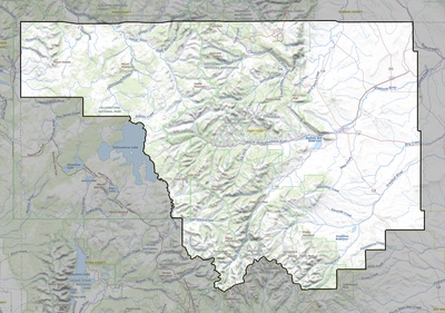 Park County WY USGS topo map