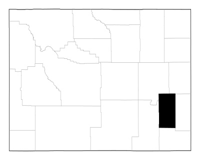 Platte County in Wyoming