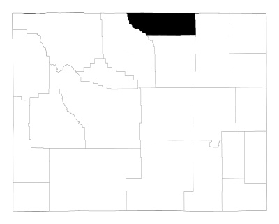 Sheridan County in Wyoming