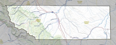 Sheridan County WY USGS topo map