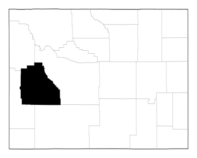 Sublette County in Wyoming