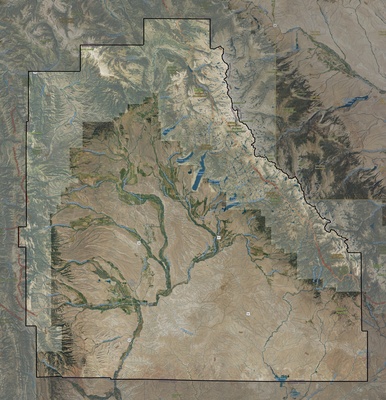 Sublette County WY USGS imagery and topo map