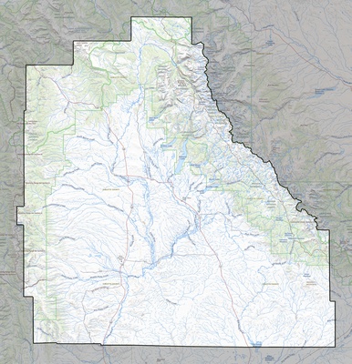 Sublette County WY USGS topo map