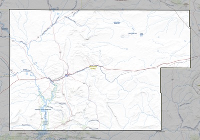 Sweetwater County WY USGS topo map