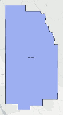 Teton County WY school district boundaries map