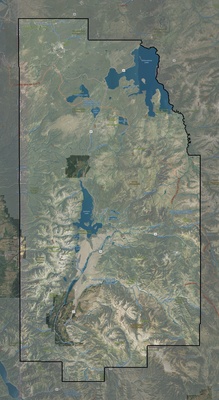Teton County WY USGS imagery and topo map