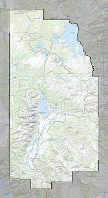 Teton County WY USGS topo map