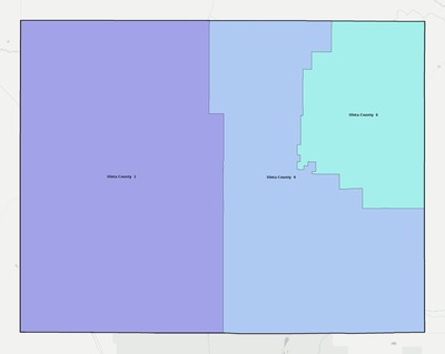 Uinta County WY school district boundaries map