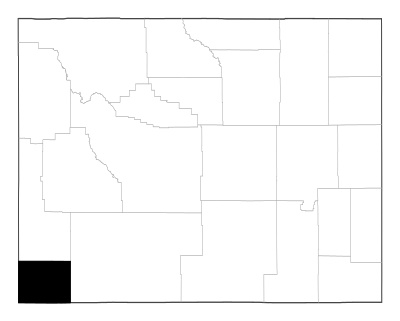 Uinta County in Wyoming