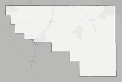 Washakie County WY county basemap context