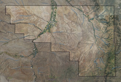 Washakie County WY USGS imagery and topo map