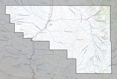 Washakie County WY USGS topo map