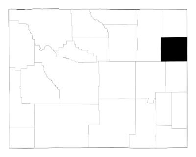 Weston County in Wyoming