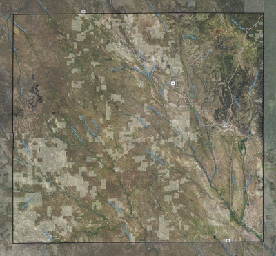 Weston County WY USGS imagery and topo map