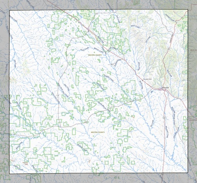 Weston County WY USGS topo map